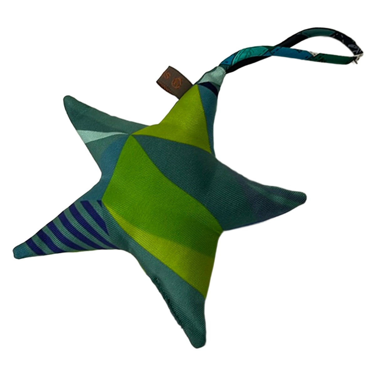 Herms Petit H Bag Charm Light Green Multi